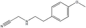 2-{[2-(4-methoxyphenyl)ethyl]amino}acetonitrile Struktur