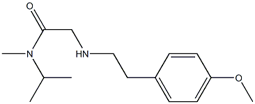 2-{[2-(4-methoxyphenyl)ethyl]amino}-N-methyl-N-(propan-2-yl)acetamide Struktur