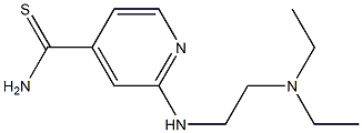 2-{[2-(diethylamino)ethyl]amino}pyridine-4-carbothioamide 化学構造式