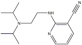 2-{[2-(diisopropylamino)ethyl]amino}nicotinonitrile,,结构式