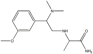 2-{[2-(dimethylamino)-2-(3-methoxyphenyl)ethyl]amino}propanamide