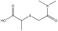 2-{[2-(dimethylamino)-2-oxoethyl]thio}propanoic acid Structure