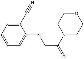 2-{[2-(morpholin-4-yl)-2-oxoethyl]amino}benzonitrile,,结构式