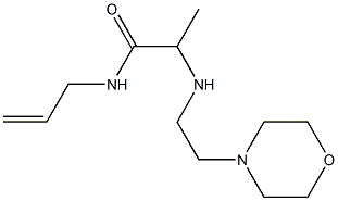 2-{[2-(morpholin-4-yl)ethyl]amino}-N-(prop-2-en-1-yl)propanamide Structure