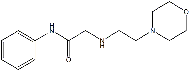 2-{[2-(morpholin-4-yl)ethyl]amino}-N-phenylacetamide,,结构式