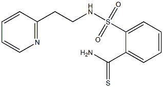 2-{[2-(pyridin-2-yl)ethyl]sulfamoyl}benzene-1-carbothioamide 结构式
