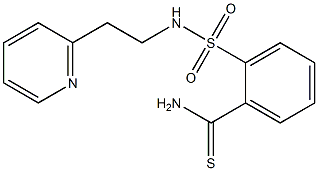 2-{[2-(pyridin-2-yl)ethyl]sulfamoyl}benzene-1-carbothioamide,,结构式