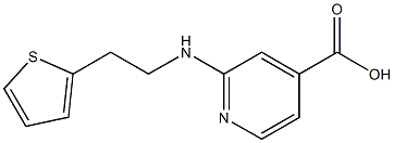 2-{[2-(thiophen-2-yl)ethyl]amino}pyridine-4-carboxylic acid Structure