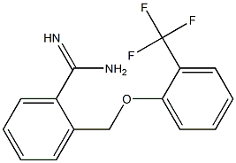 2-{[2-(trifluoromethyl)phenoxy]methyl}benzenecarboximidamide Structure