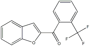 2-{[2-(trifluoromethyl)phenyl]carbonyl}-1-benzofuran 结构式