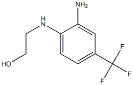 2-{[2-amino-4-(trifluoromethyl)phenyl]amino}ethan-1-ol,,结构式