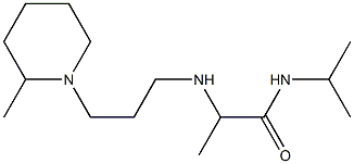 2-{[3-(2-methylpiperidin-1-yl)propyl]amino}-N-(propan-2-yl)propanamide 结构式