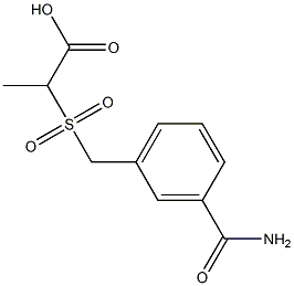 2-{[3-(aminocarbonyl)benzyl]sulfonyl}propanoic acid