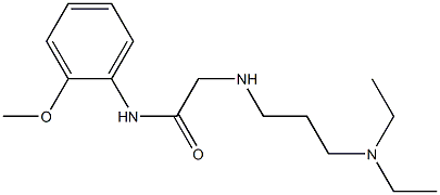 2-{[3-(diethylamino)propyl]amino}-N-(2-methoxyphenyl)acetamide 化学構造式
