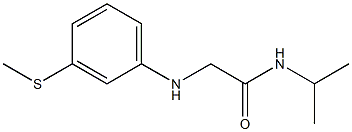 2-{[3-(methylsulfanyl)phenyl]amino}-N-(propan-2-yl)acetamide 化学構造式