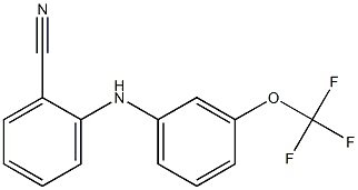 2-{[3-(trifluoromethoxy)phenyl]amino}benzonitrile Struktur