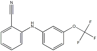 2-{[3-(trifluoromethoxy)phenyl]amino}benzonitrile,,结构式