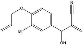 2-{[3-bromo-4-(prop-2-en-1-yloxy)phenyl](hydroxy)methyl}prop-2-enenitrile Structure