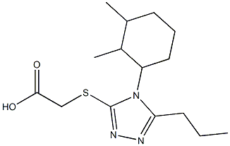 2-{[4-(2,3-dimethylcyclohexyl)-5-propyl-4H-1,2,4-triazol-3-yl]sulfanyl}acetic acid