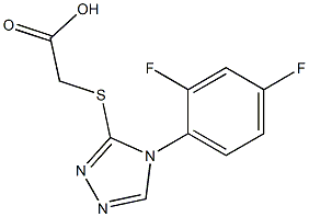 2-{[4-(2,4-difluorophenyl)-4H-1,2,4-triazol-3-yl]sulfanyl}acetic acid