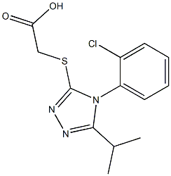 2-{[4-(2-chlorophenyl)-5-(propan-2-yl)-4H-1,2,4-triazol-3-yl]sulfanyl}acetic acid|