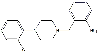 2-{[4-(2-chlorophenyl)piperazin-1-yl]methyl}aniline,,结构式