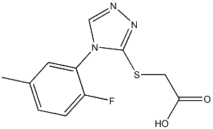 2-{[4-(2-fluoro-5-methylphenyl)-4H-1,2,4-triazol-3-yl]sulfanyl}acetic acid|