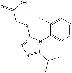  2-{[4-(2-fluorophenyl)-5-(propan-2-yl)-4H-1,2,4-triazol-3-yl]sulfanyl}acetic acid