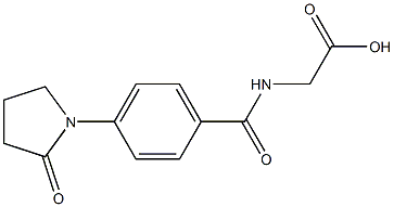 2-{[4-(2-oxopyrrolidin-1-yl)phenyl]formamido}acetic acid Structure