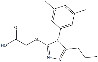 2-{[4-(3,5-dimethylphenyl)-5-propyl-4H-1,2,4-triazol-3-yl]sulfanyl}acetic acid|