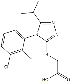 2-{[4-(3-chloro-2-methylphenyl)-5-(propan-2-yl)-4H-1,2,4-triazol-3-yl]sulfanyl}acetic acid