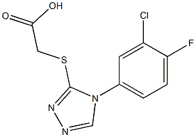 2-{[4-(3-chloro-4-fluorophenyl)-4H-1,2,4-triazol-3-yl]sulfanyl}acetic acid