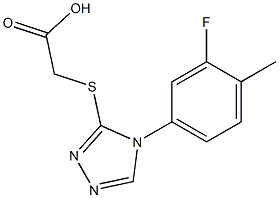  2-{[4-(3-fluoro-4-methylphenyl)-4H-1,2,4-triazol-3-yl]sulfanyl}acetic acid