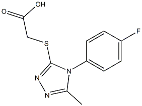 2-{[4-(4-fluorophenyl)-5-methyl-4H-1,2,4-triazol-3-yl]sulfanyl}acetic acid Structure