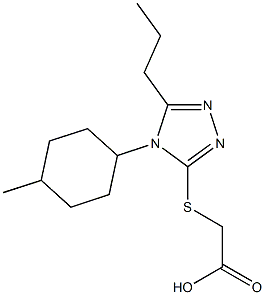 2-{[4-(4-methylcyclohexyl)-5-propyl-4H-1,2,4-triazol-3-yl]sulfanyl}acetic acid|