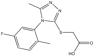2-{[4-(5-fluoro-2-methylphenyl)-5-methyl-4H-1,2,4-triazol-3-yl]sulfanyl}acetic acid