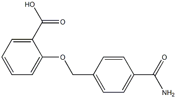 2-{[4-(aminocarbonyl)benzyl]oxy}benzoic acid,,结构式