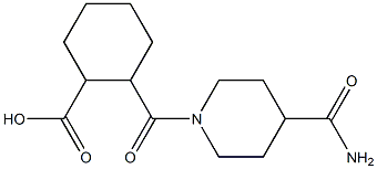 2-{[4-(aminocarbonyl)piperidin-1-yl]carbonyl}cyclohexanecarboxylic acid