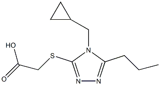 2-{[4-(cyclopropylmethyl)-5-propyl-4H-1,2,4-triazol-3-yl]sulfanyl}acetic acid