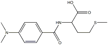 2-{[4-(dimethylamino)benzoyl]amino}-4-(methylthio)butanoic acid Structure