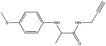 2-{[4-(methylsulfanyl)phenyl]amino}-N-(prop-2-yn-1-yl)propanamide|