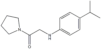 2-{[4-(propan-2-yl)phenyl]amino}-1-(pyrrolidin-1-yl)ethan-1-one Struktur