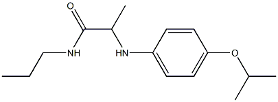 2-{[4-(propan-2-yloxy)phenyl]amino}-N-propylpropanamide 结构式