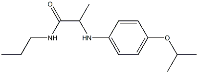 2-{[4-(propan-2-yloxy)phenyl]amino}-N-propylpropanamide,,结构式