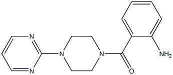 2-{[4-(pyrimidin-2-yl)piperazin-1-yl]carbonyl}aniline 化学構造式