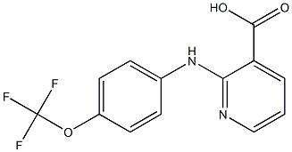 2-{[4-(trifluoromethoxy)phenyl]amino}pyridine-3-carboxylic acid,,结构式