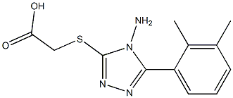 2-{[4-amino-5-(2,3-dimethylphenyl)-4H-1,2,4-triazol-3-yl]sulfanyl}acetic acid 结构式