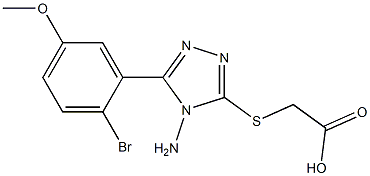 2-{[4-amino-5-(2-bromo-5-methoxyphenyl)-4H-1,2,4-triazol-3-yl]sulfanyl}acetic acid