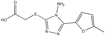 2-{[4-amino-5-(5-methylfuran-2-yl)-4H-1,2,4-triazol-3-yl]sulfanyl}acetic acid