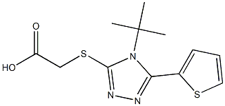 2-{[4-tert-butyl-5-(thiophen-2-yl)-4H-1,2,4-triazol-3-yl]sulfanyl}acetic acid